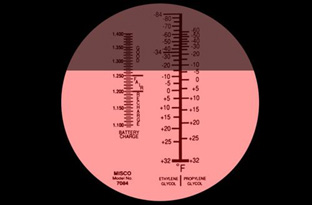 MISCO Ethylene & Propylene Glycol Refractometer Concentration, Freeze –  NISupply